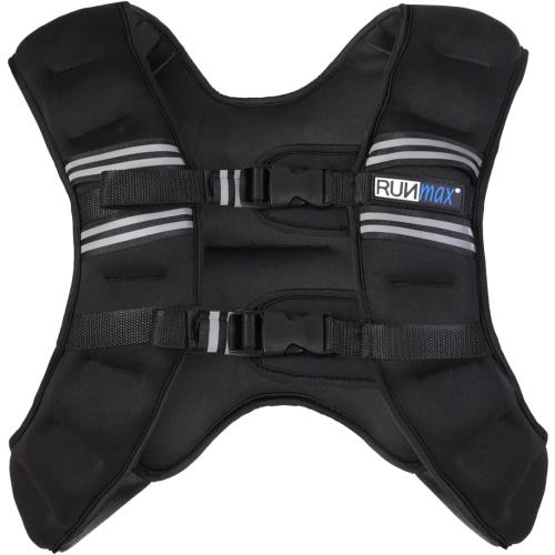 RUNmax 20LBS - 150LBS Adjustable Weighted Vest Wtih Shoulder Pads Option for Men and Women