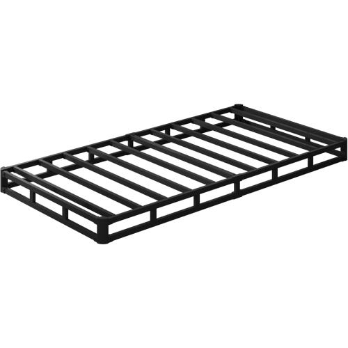 EMODA 5 Inch Twin Box Spring Bed Base, 1500 LBS Heavy Duty Metal Mattress Foundation with Fabric Cover, Easy Assembly