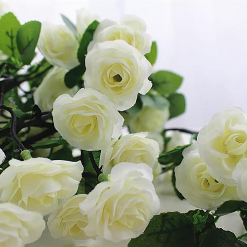 10PCS Fake Rose Garland, 7.5Ft Artificial Vines Flowers Hanging Rose Vine forfor Table Wedding Backdrop Arch Wall Party Mantle Festival Decor
