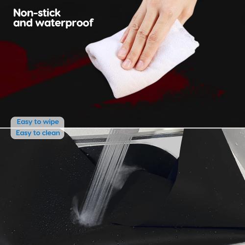 Extra Large Silicone Mat 35.3x23.5x0.08, Multipurpose Silicone Mat Thick Heat Resistant Mat Shipped Rolled Up Kitchen Counter Mat Waterproof Nonslip Silicone Mats for Kitchen Counter Black | Extra Large, Heat Resistant, Waterproof, Nonslip, Multipurpose Countertop Protector, Shipped Rolled Up