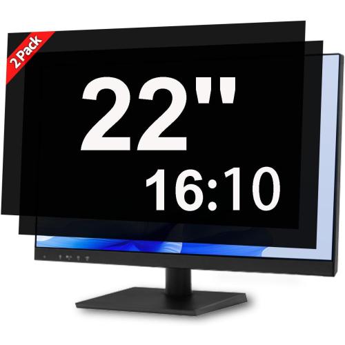 J J-Dream [2 Pack] 22 Inch Privacy Screen for Computer Monitor Blue Light Screen Protector Anti Glare Anti-Scratch Monitor Privacy Shield Screen 22 Inch 16:10 Aspect Ratio