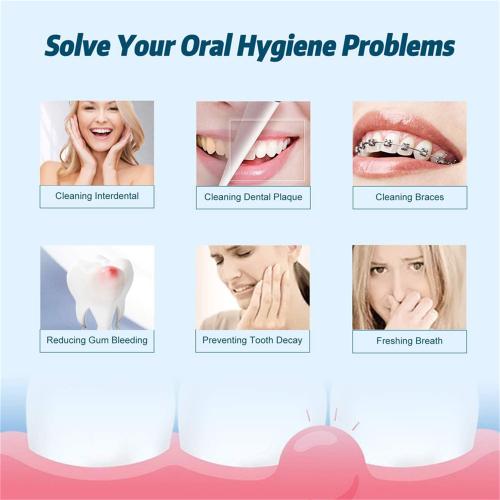 Water flossers for Teeth,Water flosser Portable for Braces,Manual Water flosser Cordless,Dental Floss for Bridges,Teeth Cleaning kit (3 Heads)