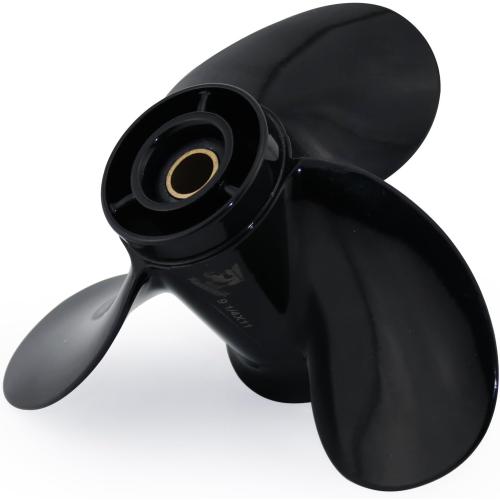 CAPTAIN Aluminum Outboard Propeller Fit Evinrude/Johnson Engines 8-15HP 13Tooth Spline RH