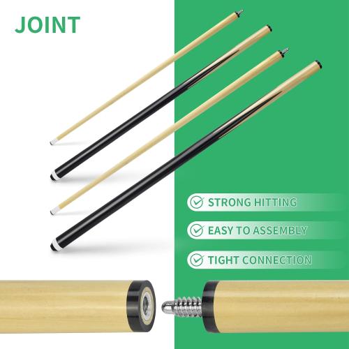Pool Cue Stick Billairds cue Stick Pool Stick 58 Set of 2/Set of 4 /Set of 4 20OZ for Pool Table,Pool Sticks with 13mm Tip