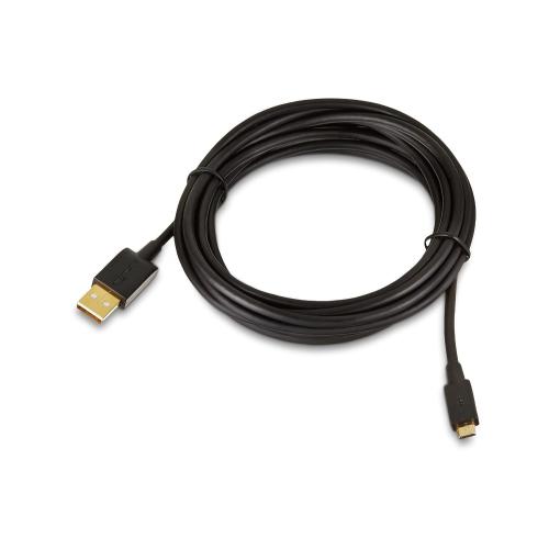 Amazon Basics USB-A to Micro USB Charging Cable, 480Mbps Data Transfer, Gold-Plated Plugs, Compatible with Android Phones and Tablets, 10 Foot, Black