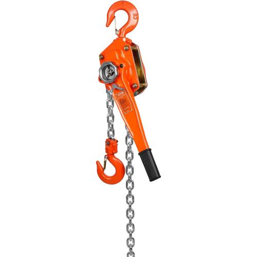 VEVOR Manual Lever Chain Hoist, 3 Ton 6600 lbs Capacity 20 FT Come Along, G80 Galvanized Carbon Steel with Weston Double-Pawl Brake, Auto Chain Leading & 360° Rotation Hook, for Garage Factory Dock