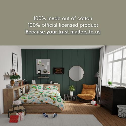 National Lampoon's Christmas Vacation Holiday & Christmas Bedding Super Soft 100% Cotton Flannel Sheet Set, Queen, (Officially Licensed Product) by Franco