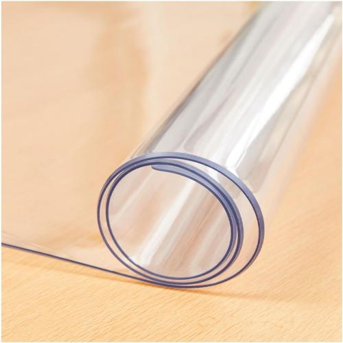 PVC Clear Table Protector,Clear Desk Cover,Rectangular Vinyl Desk Pad,PVC Plastic Table Cover,for Office,Dresser,Night Stand, Computer