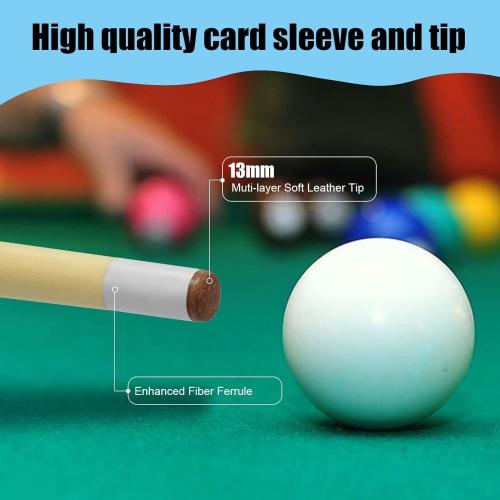 Pool Cue Stick Billairds cue Stick Pool Stick 58 Set of 2/Set of 4 /Set of 4 20OZ for Pool Table,Pool Sticks with 13mm Tip