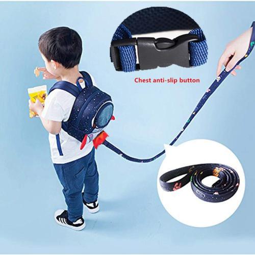 JiePai Rocket Toddler Kids Backpack with Harness Leash for Boys Girls Age 1-3