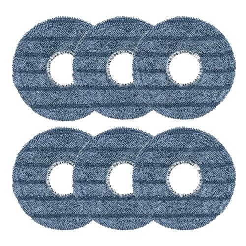 6-Pack C20 Mop Pads Compatible with Eufy Robot Vacuum Omni C20 – Washable Microfiber Mopping Cloth Refills, Reusable Replacement Pads for C20 Omni Floor Cleaner