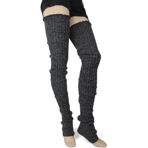 Size Medium Color Dark Grey high thigh leg warmers Pole Tribe