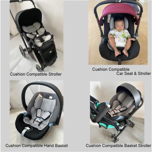 Color Grey Head and Body Support Pillow Compatible with Doona Car Seat Strollers,Stroller Cushion