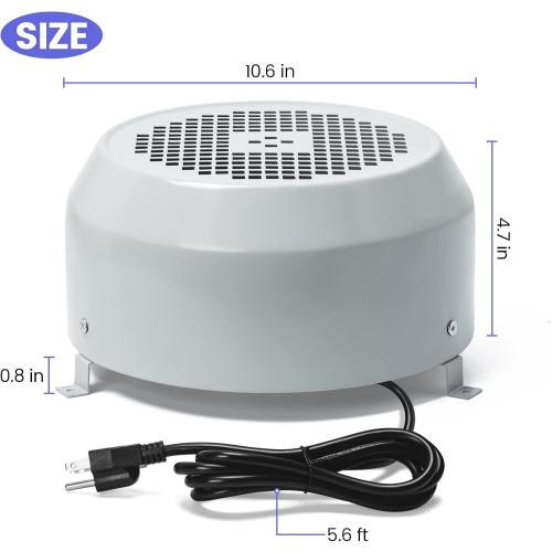 briidea Air Dryer Made by Durable Material, Suitable for Ships, RVs, Storage Rooms
