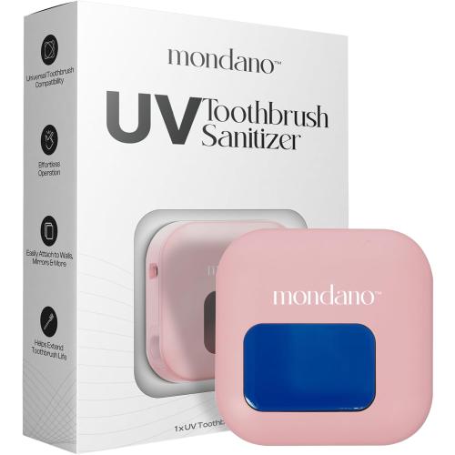 Mondano UV-C Toothbrush Sanitizer and Holder, Toothbrush Case - Manual/Electric Toothbrush Cover for Any Toothbrush Head - Rechargeable Toothbrush Travel Case, Tooth Brush Cover Cap for Home