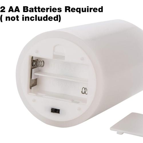 Eywamage White Flameless Pillar Candles with Remote, Flickering Realistic Battery Powered LED Wax Candles, Φ 3 H 4 5 6