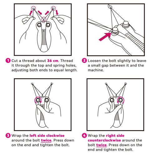 WAYCOM Ladies Facial Hair Remover Electric Women's Beauty Epilator Facial Threading Hair Removal Shaver Face Massager Pull Faces Delicate Device Depilation -Birthday Christmas Day Present(Purple)