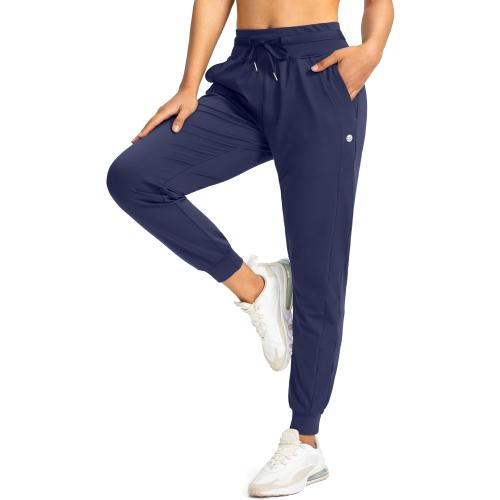 Size L .G Gradual Women's Joggers Pants with Zipper Pockets High Waisted Athletic Tapered Sweatpants for Women Workout Lounge