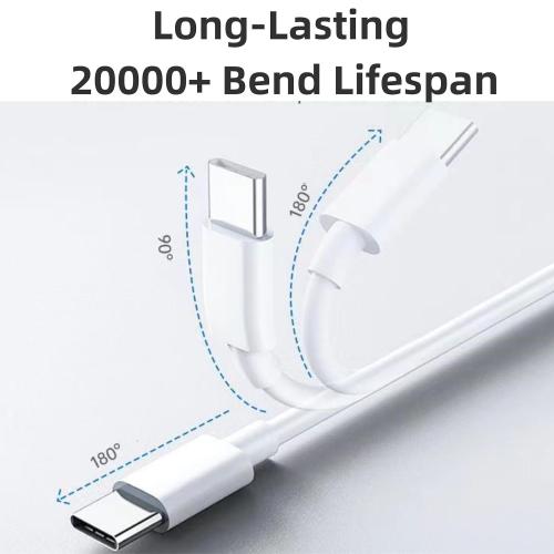 USB C Cable 20ft 1Pack USBC to USBC Cable Fast Charging,60W(3A) Compatible with iPhone 16/15 Pro Max/Plus,iPad mini 6/ Pro 2021,Mac-Book Pro 2020,Samsung Galaxy S24,Switch,Tablet,Laptop