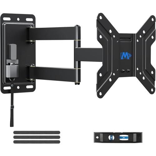 Mounting Dream UL Listed Lockable RV TV Mount for Most 17-43 inch TV, RV Mount for Camper Trailer Motor Home Boat Truck, Full Motion Unique One Step Lock RV TV Wall Mount, VESA 200mm, 44 lbs, MD2210