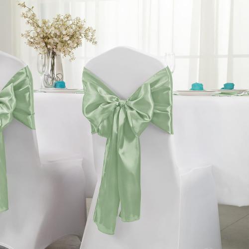 Horbaunal 2 Pack Sage Green Satin Table Runner 12 x 108 Inch