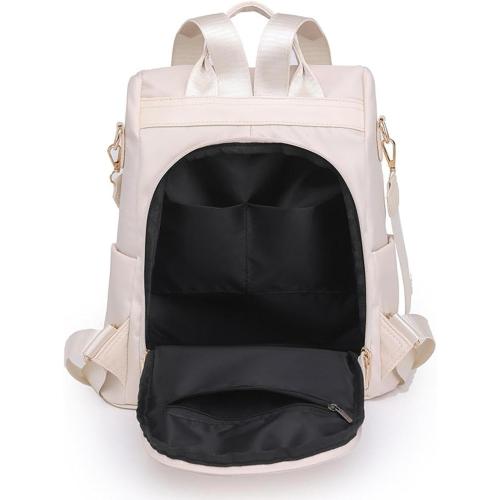 Backpack Purse Daily Daypack for Travel Women Shopping Working, Beige