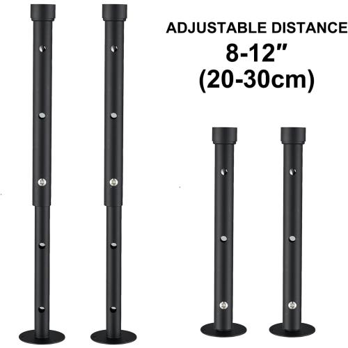 16x32 Shower Head System Ceiling Mount Shower Faucet Set Luxury Shower Faucets with Adjustable Body Shower Jets and Handheld Spray LED Large Rainfall Showerhead, Matte Black