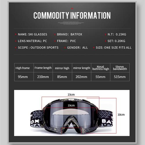 Black and Gold Zsling OTG Ski Snow Goggles, UV Protection Anti Fog Snowboard Goggles for Men Women Youth