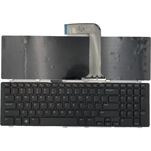 Laptop Replacement US Layout Keyboard for Dell 17R N7110 L701X L702X 5720 7720 XPS 17 L702X 3750 Black Frame