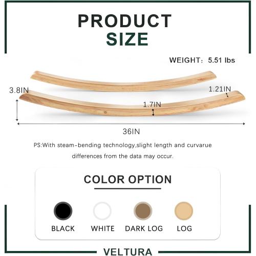 Two Steam - Bent Oak Rockers Runners - 1-1/16 Wide Wood Curved Legs for Chair or Bench Rocking Repair