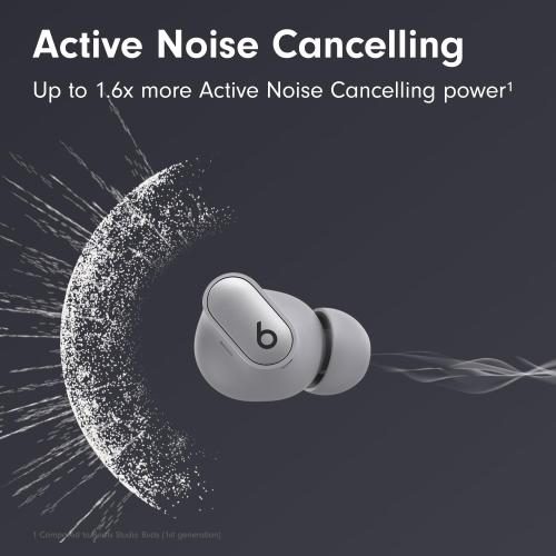 Cosmic Silver Beats Studio Buds   | True Wireless Noise Cancelling Earbuds, Enhanced Apple & Android Compatibility, Built-in Microphone, Sweat Resistant Bluetooth Headphones, Spatial Audio - Cosmic Silver