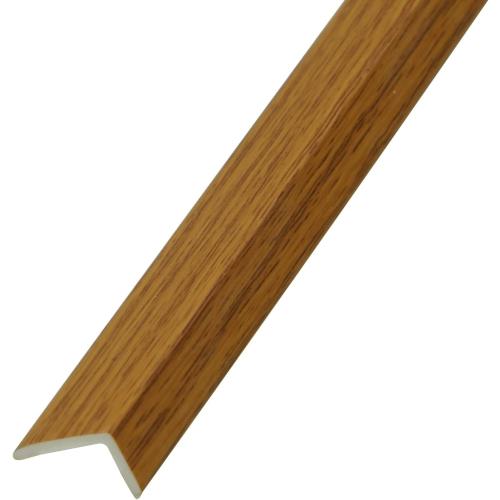 OUZUGIE 2-Pack , WPC Slat Wall Panel Trim,Corner Guard for Low Grille (Oak)