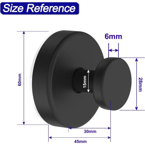 Suction Cup Hooks for Shower, Removable Towel Hooks for Bathroom Window Glass Door Wall, Bath Robe Looafh Wreath Hook for Hanging - 2 Pack, Black