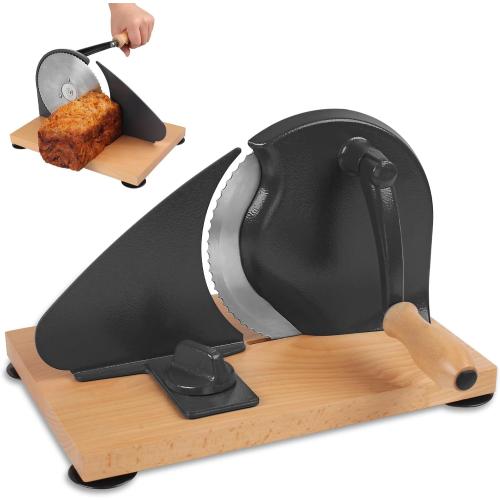 Classic Bread Slicer - Manual Rotary Sourdough Slicer, Versatile Hand-Crank for Bakeries, Coffee Shop, Home Kitchen, Restaurant