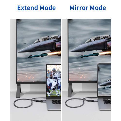 JSAUX 4K DisplayPort to HDMI Cable Adapter 10FT, DP to HDMI Male Video UHD 4K@30Hz/2K@60/1080P@120 Nylon DP to HDTV Uni-Directional Cord for Dell, Projector, Desktop, AMD, NVIDIA, Lenovo, HP, ThinkPad