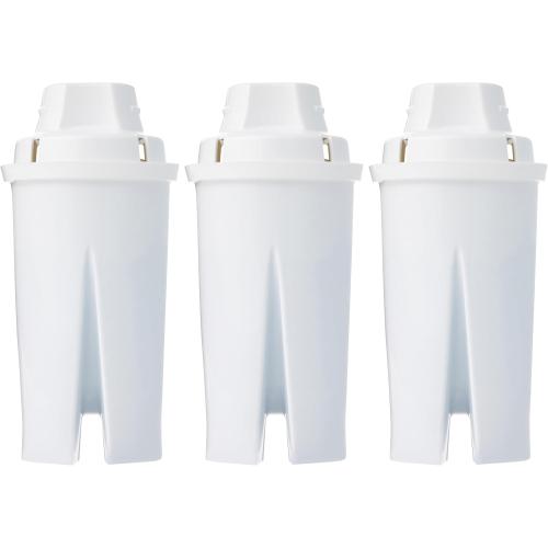 Amazon Basics Replacement Water Filters for Water Pitchers, BPA-Free, WQA & NSF Certified, Compatible with Brita Water Pitchers & Drinking Water Filter Systems, 6 Month Filter Supply, 3-Pack