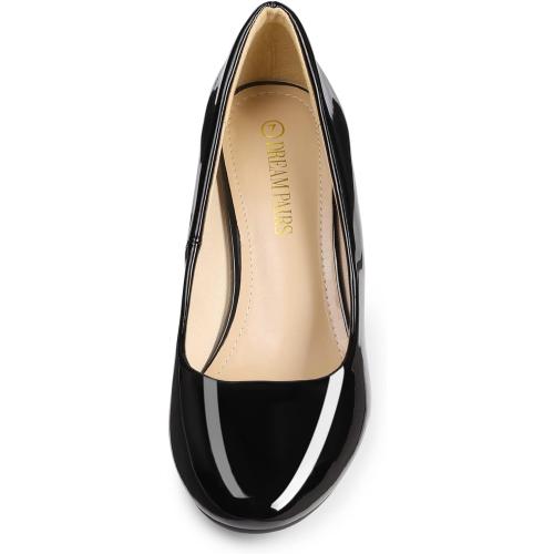 Size 9.5 ...DREAM PAIRS Women's Dress Comfortable Low Heel Pump Shoes