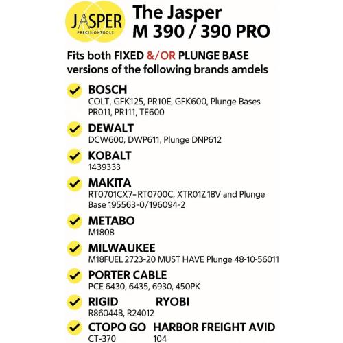 Yellow Jasper 390 XLC Router Circle Cutter Jig – Cut 184 Perfect Circles from 7 to 52¾ – Built for Compact, Trim & Cordless Routers – Empower Your Craft with Pro-Grade Precision