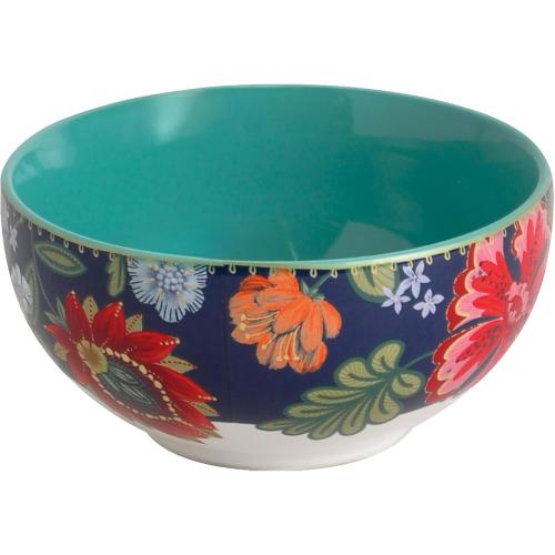 222 Fifth 12-Piece Porcelain Dinnerware Set for 4, White & Parisian Blue Plates and Bowls Set with Gold Rim, Glossy Ceramic Dish Set with Detailed Floral Design, Microwave & Dishwasher Safe, Chintz