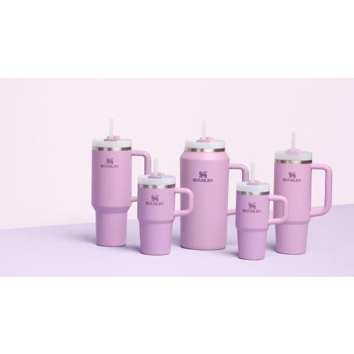 STANLEY Quencher H2.0 Tumbler with Handle and Straw 14 oz | Flowstate 3-Position Lid | Cup Holder Compatible for Travel | Insulated Stainless Steel Cup | BPA-Free | Lilac