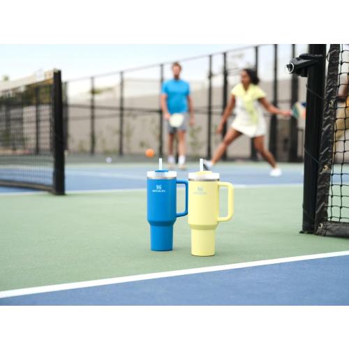 STANLEY Quencher H2.0 Tumbler with Handle and Straw 40 oz | Flowstate 3-Position Lid | Cup Holder Compatible for Travel | Insulated Stainless Steel Cup | BPA-Free | Pomelo