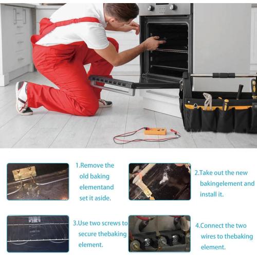 New W10779716 Range Bake Element Compatible with Whirlpool, Maytag, KitchenAid, Jenn-Air, Amana, Magic Chef, Admiral, Norge, Roper, Replacement for W10774342 AP5970727, W10289097, PS11703285, 4161369