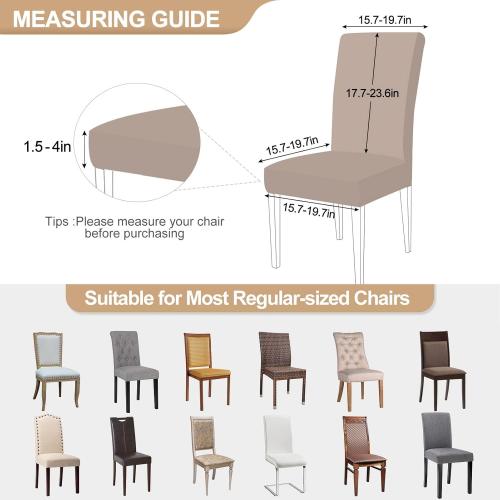 SearchI Dining Room Chair Covers Set of 6, Stretch Printed Parsons Chair Slipcovers Spandex Removable Washable Kitchen Chair Protector Cover for Dining Room, Hotel, Ceremony (Butterfly Pattern)
