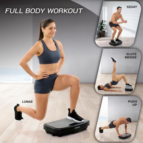 Nautilus Vibratone Pro Vibration Plate Exercise Machine for Lymphatic Drainage, Muscle Activation, Full Body Workout, Circulation, Fat Loss, Strength Training, Toning, Recovery