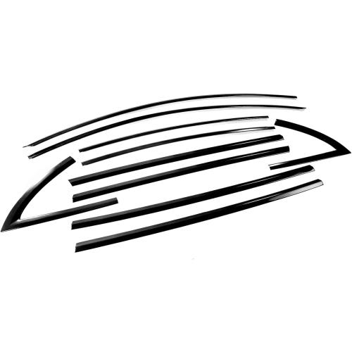 Stainless Steel Window Trim Chrome Delete for Tesla Model 3 2017-2025 Black Window Trim Blackout Kit