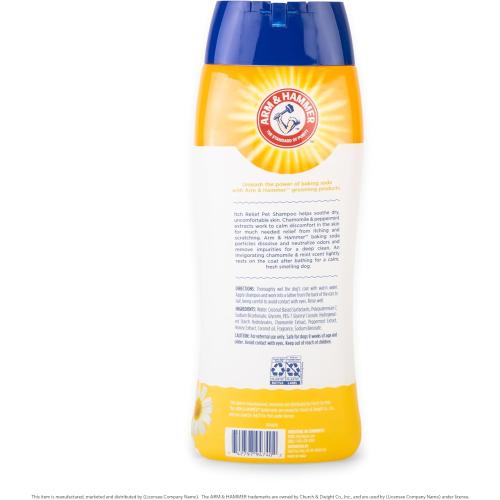 Arm & Hammer for Pets Itch Relief Shampoo, 20oz Chamomile and Peppermint Scent | Professional Quality Dog Itch Shampoo, Free of Sodium Lauryl Sulfate & Parabens