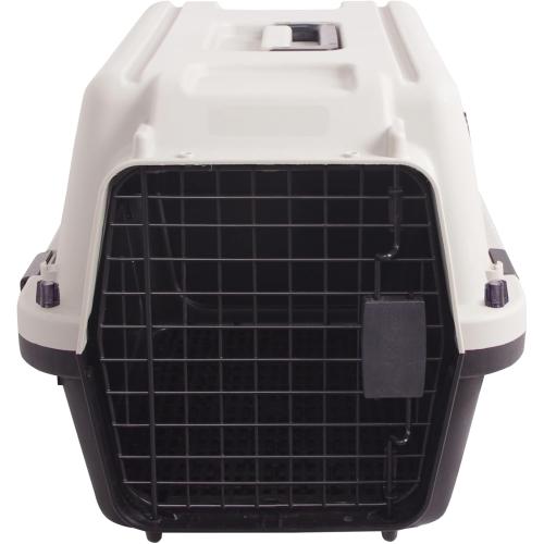Plastic Dog/Cat Crate Portable Travelling Pet Kennel Without Wheel for Dogs/Cats, Small, Tan