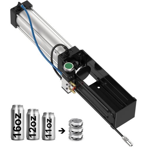 Pneumatic Can Crusher, Heavy-Duty Smasher for Aluminum Seltzer, Soda, Beer Cans and Bottles for Recycling Tools,8.5/11/12/16 Oz Metal Aluminum Cans Crusher,Gadgets for Home (Manual Button)
