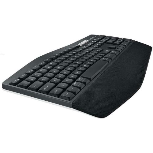 Logitech K850 Wireless Bluetooth Keyboard PC Mac Chrome Unifying Receiver (Renewed)