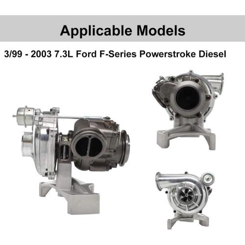 SPELAB EBP Valve Upgrade Turbo Pedestal & Exhaust Housing Compatible with Ford 7.3L Powerstroke 1999.5-2003